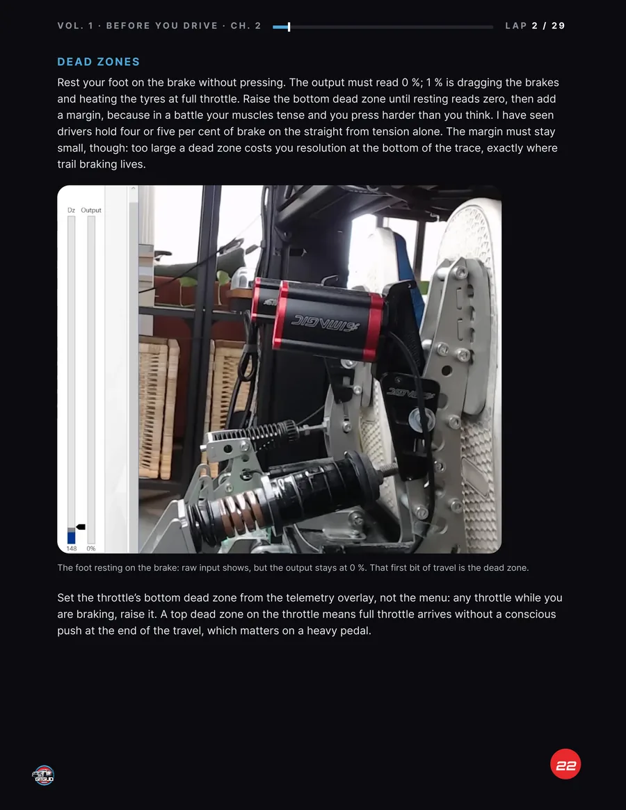 Dead zones: The Science of Sim Racing, page 22