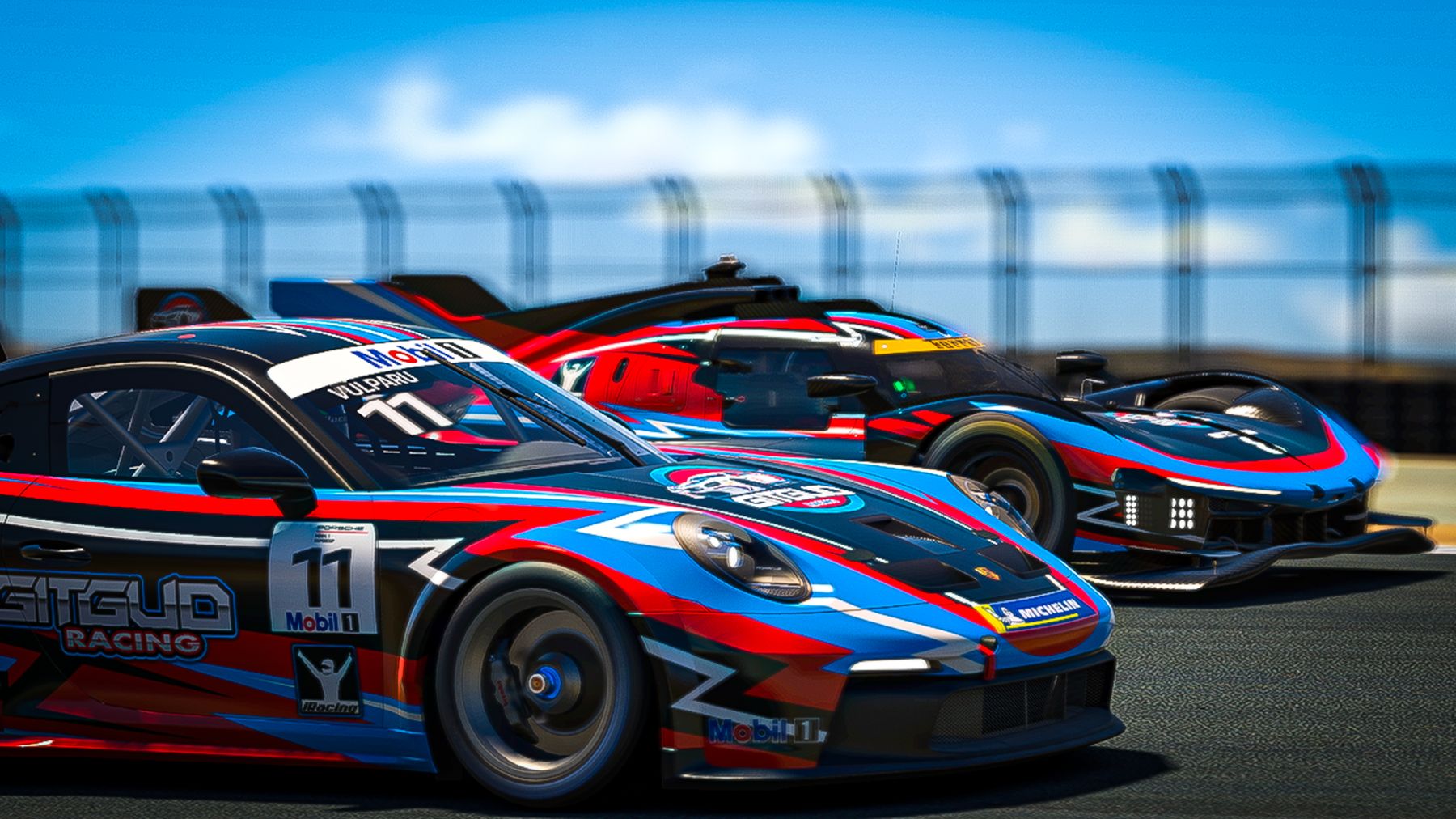 GitGud Racing Porsche 911 Cup on track