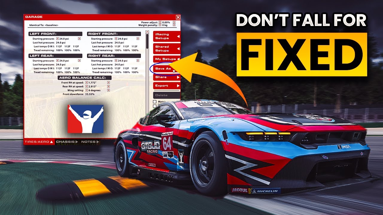 The Problem With Fixed Setups in iRacing