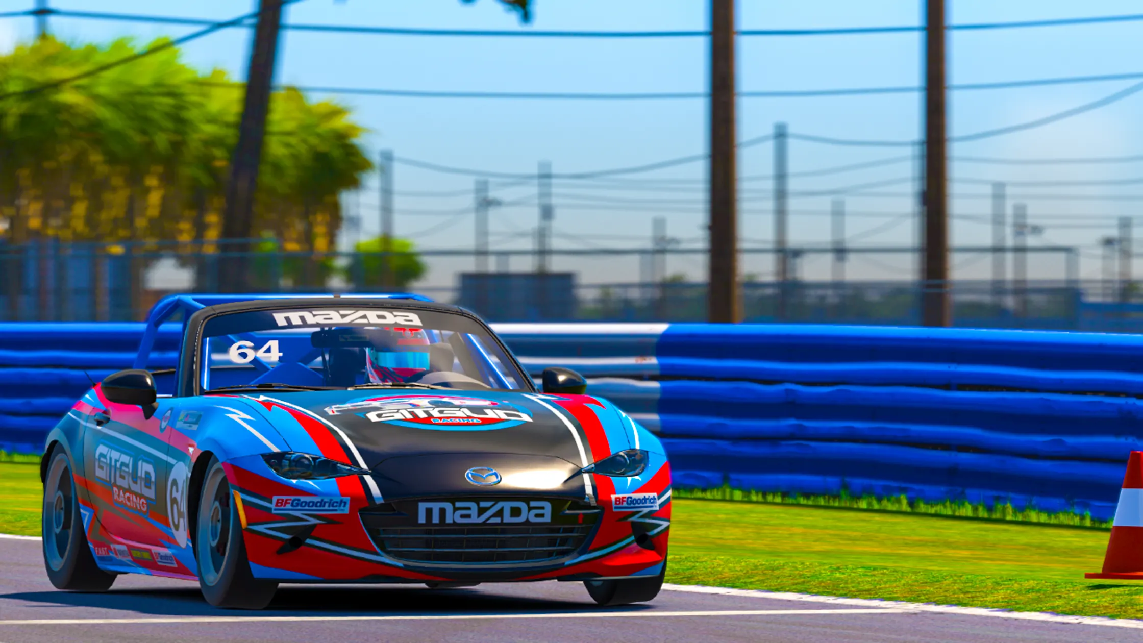 GITGUD Racing MX-5 Cup car on track