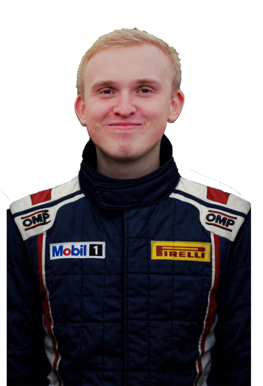 Adrian Kulleseid, GITGUD Racing Academy coach, in a race suit