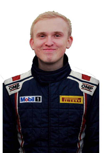 身穿赛车服的 GITGUD Racing Academy 教练 Adrian Kulleseid
